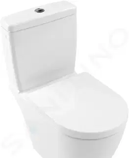Záchody VILLEROY & BOCH Avento WC kombi mísa, DirectFlush, CeramicPlus, alpská bílá 5644R0R1