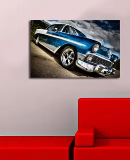 Obrazy Hanah Home Obraz s led osvětlením Chevrolet Bel Air 70x45 cm