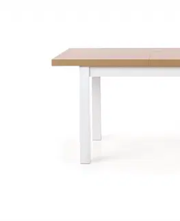 Jídelní stoly HALMAR Rozkládací jídelní stůl Tiaro dub sonoma/bílá