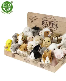 Hračky RAPPA - Displej exkluzivní plyš domácí zvířata ECO-FRIENDLY