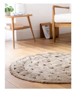 Koberce a koberečky Kulatý jutový koberec