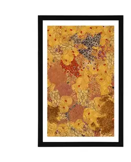 Abstraktní a vzorované Plakát s paspartou abstrakce ve stylu G. Klimta