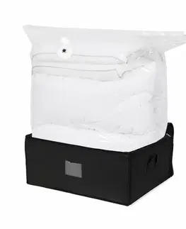 Úložné boxy Compactor Black Edition vakuový úložný box s vyztuženým pouzdrem - XXL 210 litrů, 50 x 65 x 27 cm