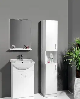Koupelnový nábytek AQUALINE SIMPLEX ECO vysoká skříňka 30x180x30cm SIME320