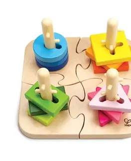 Hračky puzzle HAPE - Kreativní dřevěné puzzle