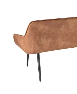 Lavice do jídelny LuxD Designová lavice Esmeralda 160 cm hnědá