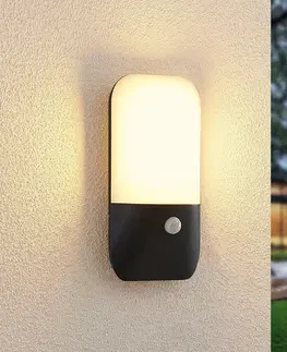 Venkovní nástěnná svítidla s čidlem pohybu Lucande Lucande Bazilea venkovní nástěnné světlo senzor