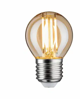 LED žárovky PAULMANN LED kapka 4,7 W E27 zlatá zlaté světlo stmívatelné 287.13