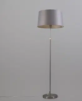 Stojaci lampy Stojací lampa z oceli s odstínem šedé 45 cm nastavitelná - Parte