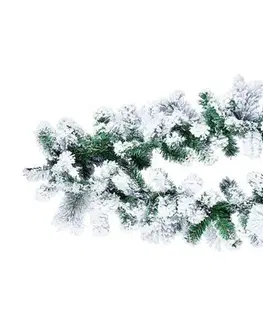 Vánoční stromky a věnce DecoLED Girlanda 540 cm, pr. 17 cm, zasněžená