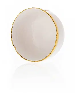 Mísy a misky DekorStyle Keramická miska Kati 11,5 cm bílá