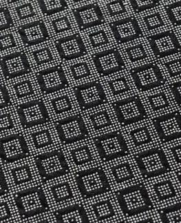 Koberce a koberečky Conceptum Hypnose Koberec Black Frame 80x200 cm bílý/černý