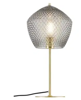 Lampy na noční stolek NORDLUX stolní lampa Orbiform 40W E27 mosaz kouřová 2010715047
