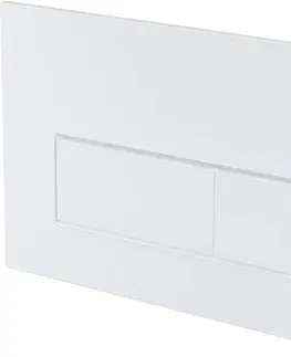 Záchody DEANTE Podomítkový rám, pro závěsné WC mísy + SLIM tlačítko bílé + WC Ideal Standard Tesi se sedátkem RIMLESS CST_WC01 A51P TE2