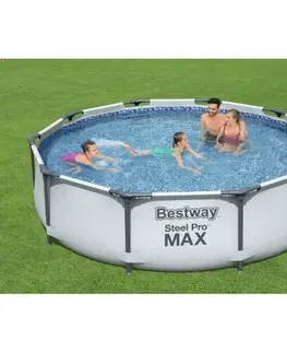 Bazény Bestway Nadzemní bazén Steel Pro MAX, pr. 305 cm, v. 76 cm