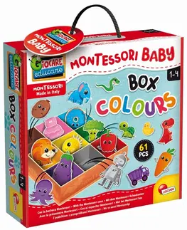 Hračky společenské hry LISCIANIGIOCH - Montessori Baby Krabička - Barvy