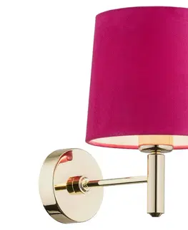Svítidla Argon Argon 4349 - Nástěnná lampa PONTE 1xE27/15W/230V růžová/mosaz 