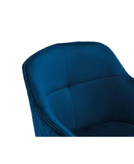 Jídelní křesla Židle S Područkami Emma, Modrá