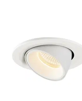 LED podhledová svítidla SLV BIG WHITE NUMINOS GIMBLE S zápustné stropní svítidlo bílé 2700 K 40° 1005880