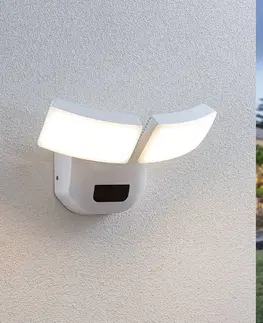 Venkovní nástěnná svítidla s čidlem pohybu Lindby LED venkovní nástěnné svítidlo Nikias, senzor