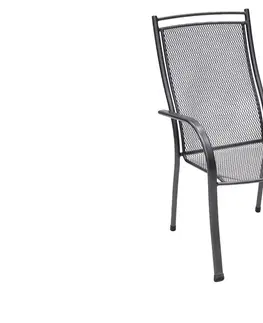 Zahradní židle a křesla Kovové křeslo s područkami PALMA