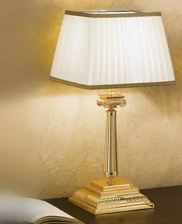 Stolní lampy Masiero Stolní lampa Sarafine, Pongé stínidlo, výška 51 cm