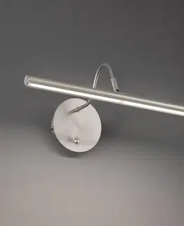 Nástěnná svítidla FISCHER & HONSEL LED nástěnné světlo Nami s vypínačem, barva niklu