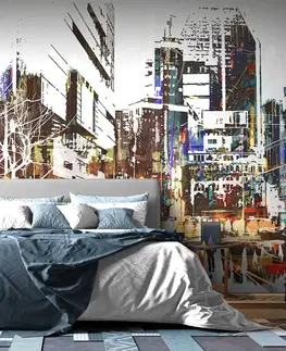 Samolepící tapety Samolepící tapeta abstraktní panorama města