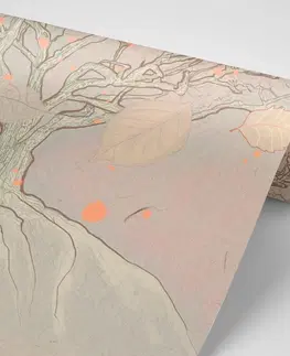 Samolepící tapety Samolepící tapeta kreslený podzimní strom