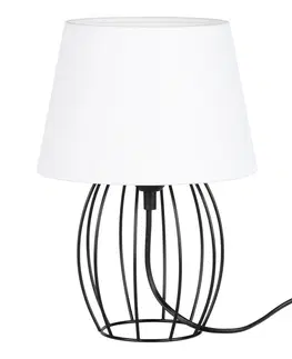 Svítidla TP Living Stolní lampa MERANO 20 cm černá/bílá