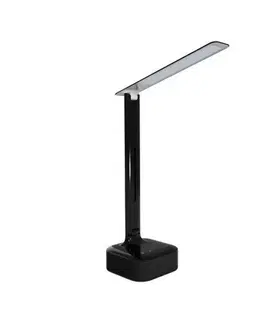 Lampičky Panlux Stolní LED lampa Robin Music s bluetooth reproduktorem černá, 7 W