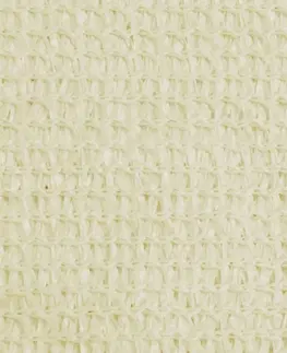 Stínící textilie Plachta proti slunci HDPE trojúhelník 3,6 x 3,6 x 3,6 m Krémová