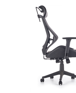 Kancelářské židle Kancelářské křeslo BORDET, černo-šedá