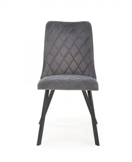 Židle HALMAR Designová židle K450 šedá