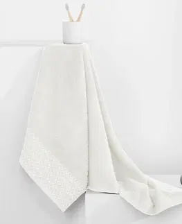 Ručníky Bavlněný ručník DecoKing Andrea bílý, velikost 70x140