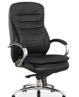 Kancelářské židle Kancelářské křeslo SEVID, černá ekokůže