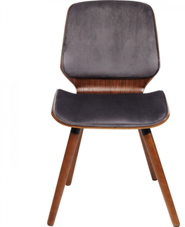 Jídelní židle KARE Design Šedá polstrovaná jídelní židle Gigi