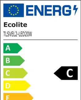 Stropní kancelářská svítidla Ecolite Stmív. LED sv. 11-20W, max.3000lm, CCT, IP20 TLSVEL2-LED20W