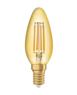 LED žárovky OSRAM LEDVANCE Vintage 1906 Classic B 35 Filament 4W 824 Gold E14 4099854091476