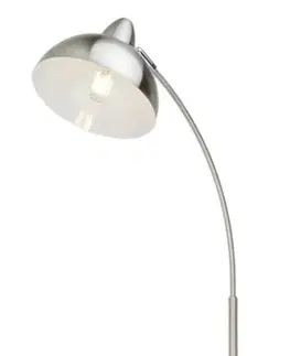 Moderní stojací lampy Rabalux stojací lampa Daron E27 1x MAX 40W saténová chromová 5241