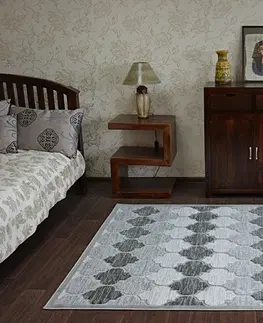 Koberce a koberečky Dywany Lusczow Kusový koberec ACRYLOVY YAZZ 3766 šedý trellis, velikost 240x330