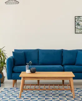 Pohovky a gauče Pohovka SOFIA trojmístná tmavě modrá
