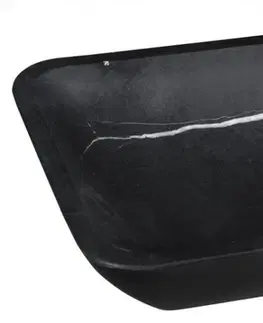 Umyvadla SAPHO BLOK kamenné umyvadlo na desku, 60x35 cm, matný černý Marquin 2401-39