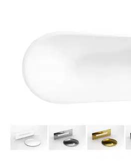 Sifony k pračkám HOPA Volně stojící vana CALIMA bílá Barva Bílá, Barva sifonu Zlatá, Rozměr vany 170 × 74 cm VANCALIM170Z