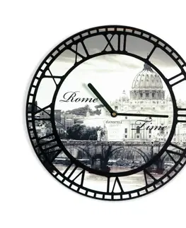 Nástěnné hodiny Nástěnné hodiny s motivem Říma