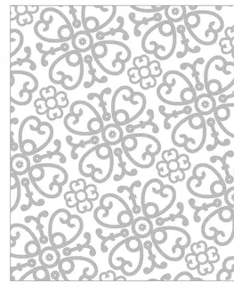 Ubrousky Bílo-stříbrné papírové ubrousky Ornament - 33*33 cm (20ks) J-Line by Jolipa 5286