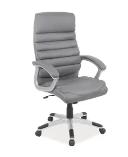 Židle Kasvo Q087 křeslo rotační ekokůže černá
