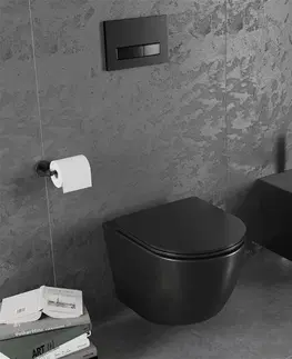 Koupelna MEXEN/S Sada pro skrytou instalaci bidetu Felix B s bidetem Lena,  černá mat 69935224885