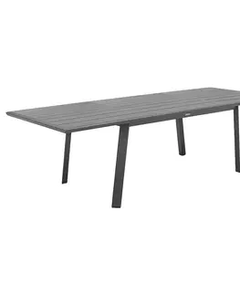 Zahradní stolky Hliníkový stůl NOVARA 170/264 cm (antracit)