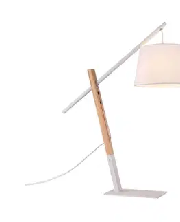 Lampy    108033 - Stolní lampa CALI 1xE27/11W/230V bílá 